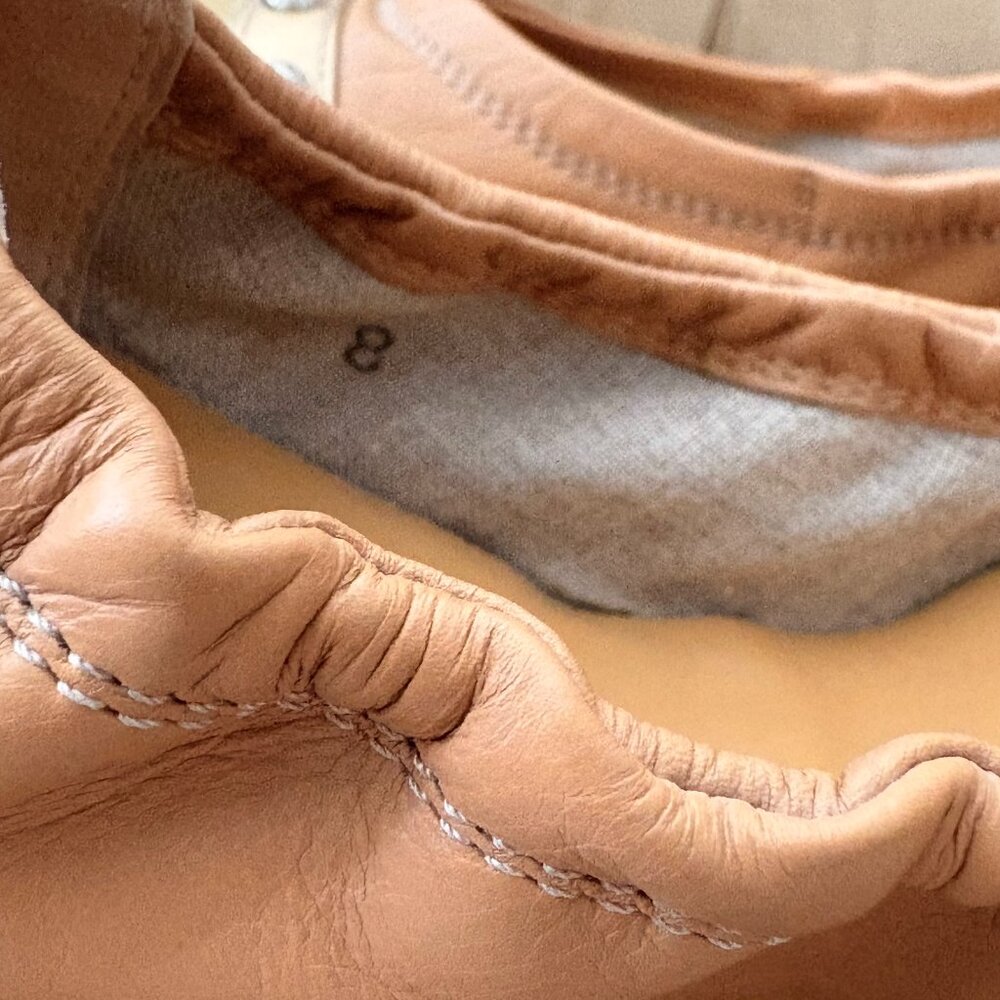 Auth. TOD'S Italy Genuine Leather & Patent Gommino Ballet Scrunch Driving Shoes - Picture 6 of 7